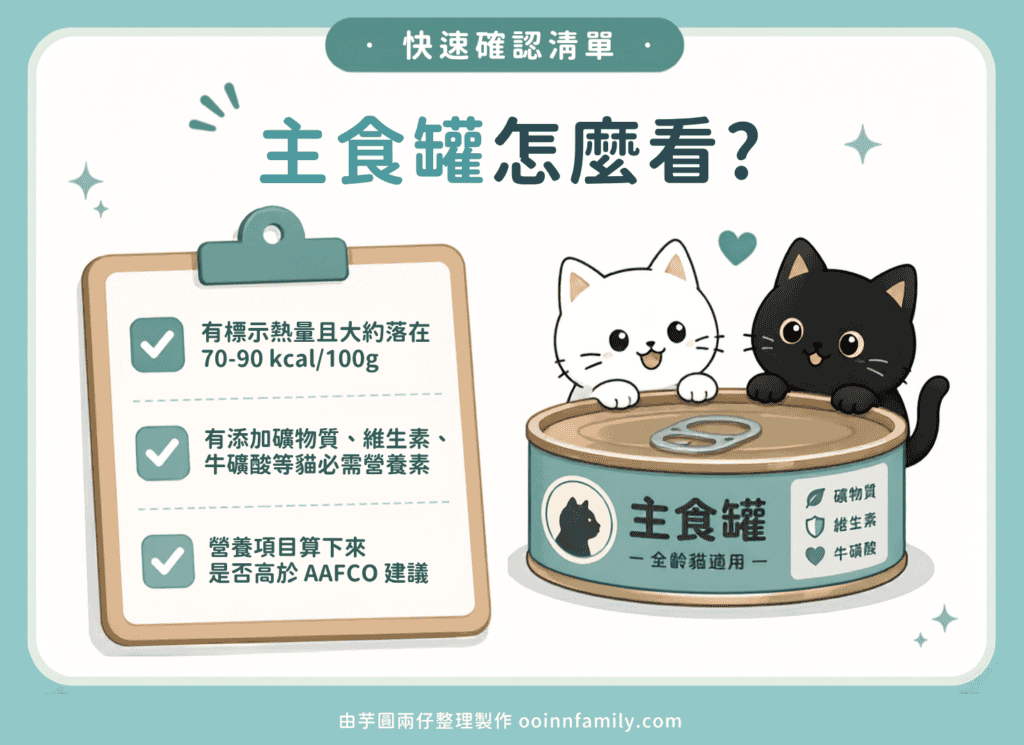 貓咪主食罐 主食副食分辨